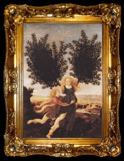 framed  Antonio del Pollaiuolo Apollo and Daphne (mk45), ta009-2